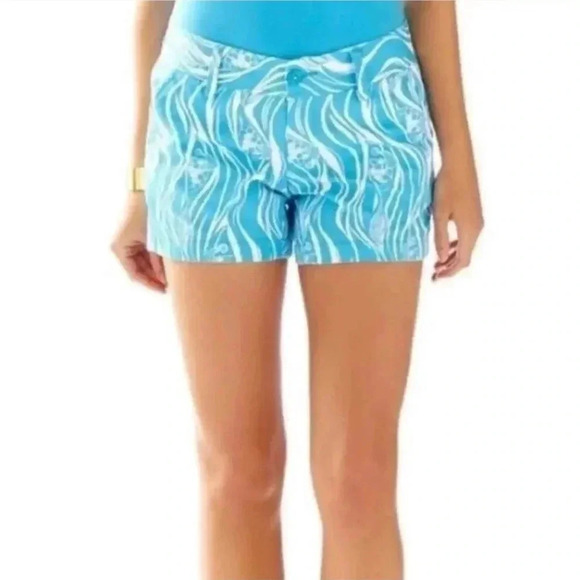 Lilly Pulitzer Pants - Lilly Pulitzer Womens Size 2 Blue/WhiteJoe Fish Callahan Shorts